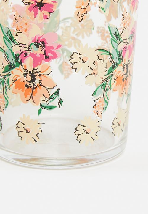 Excellent Houseware - Moira drinking glass set of 4 - orange