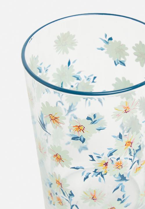 Excellent Houseware - Moira drinking glass set of 4 - blue