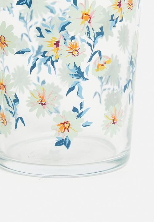 Excellent Houseware - Moira drinking glass set of 4 - blue