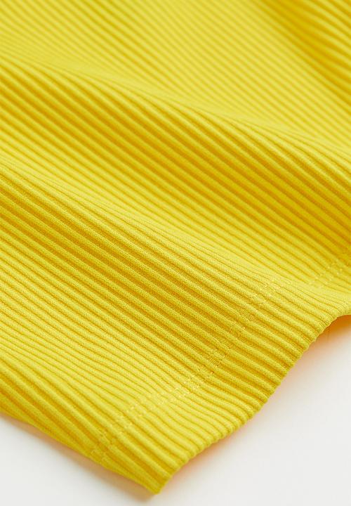 H&M - Cropped sleeveless top - yellow
