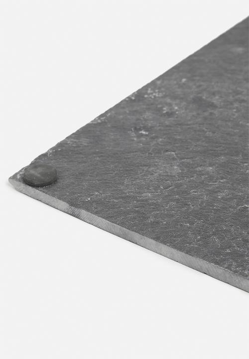 Excellent Houseware - Squire slate board - black