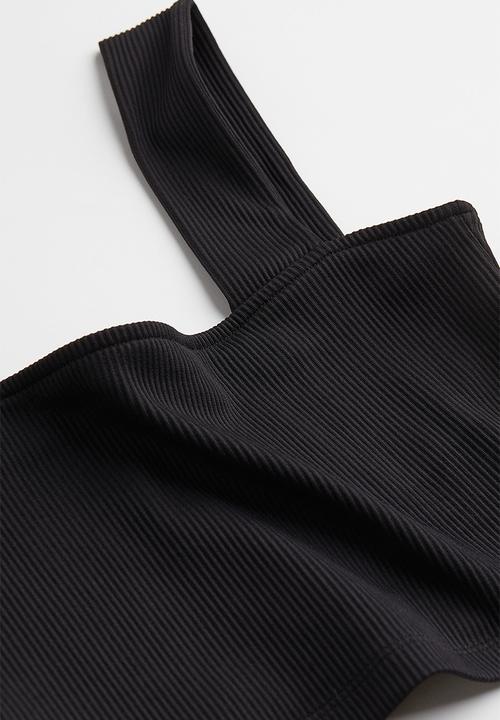 H&M - Cropped sleeveless top - black