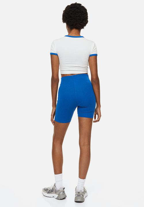 H&M - 2-Pack cotton cycling shorts - bright blue