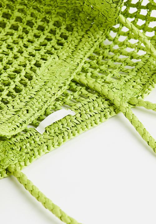 H&M - Straw shopper - green