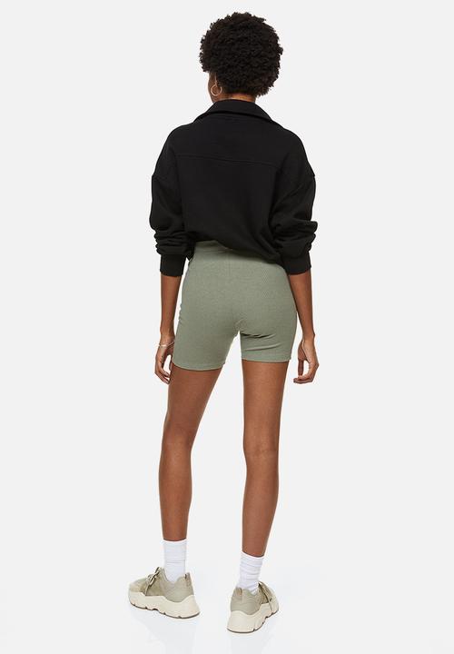 H&M - 2-Pack cotton cycling shorts - khaki green