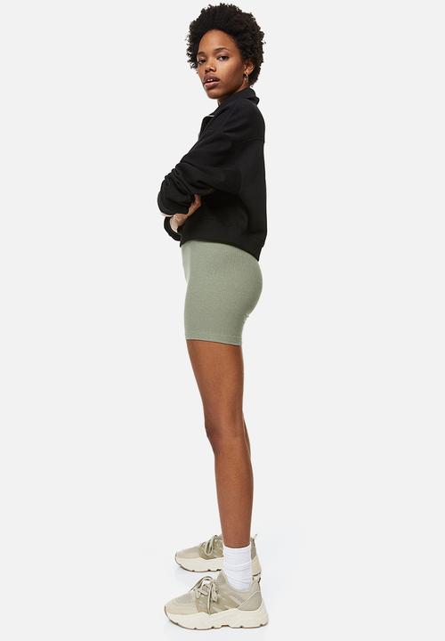 H&M - 2-Pack cotton cycling shorts - khaki green
