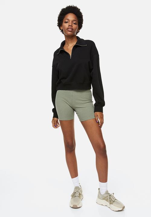 H&M - 2-Pack cotton cycling shorts - khaki green