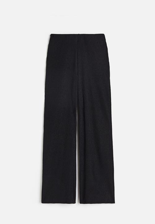 H&M - Wide trousers - black