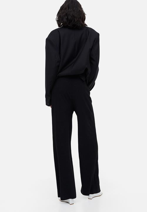 H&M - Wide trousers - black