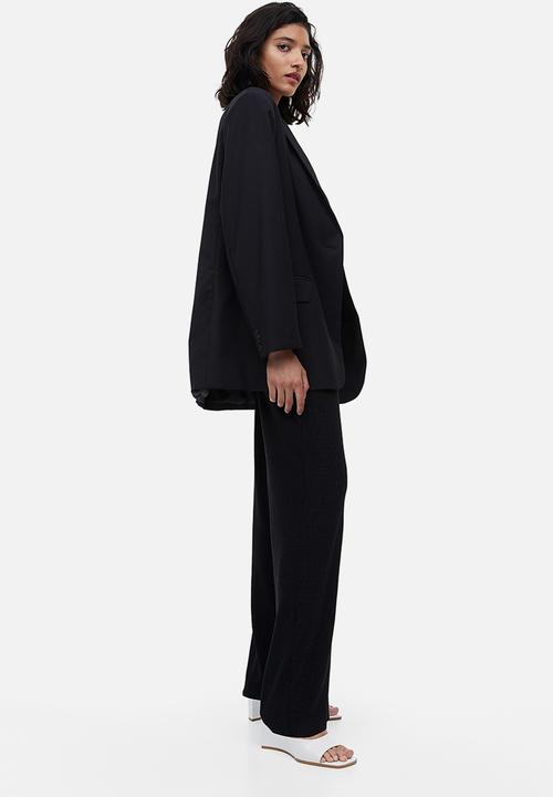 H&M - Wide trousers - black