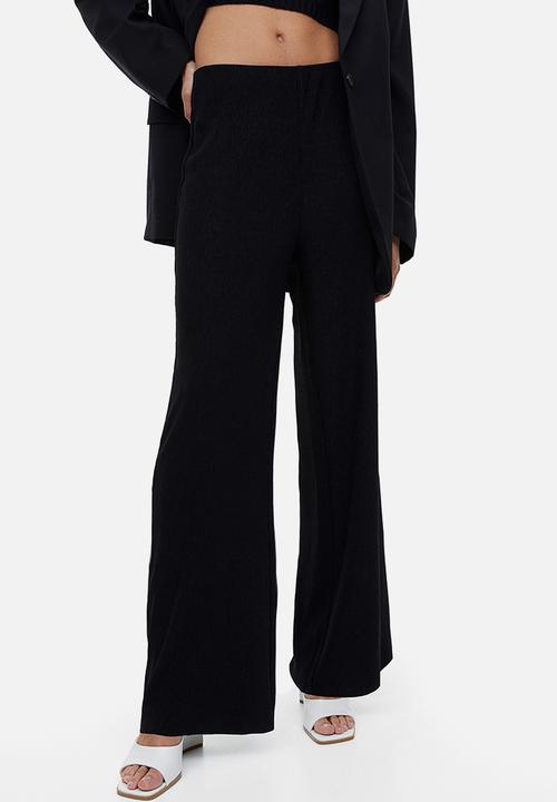 H&M - Wide trousers - black