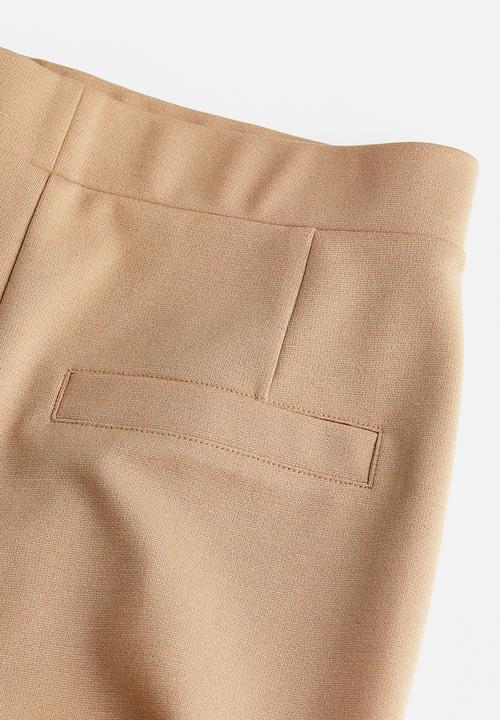 H&M - Wide tailored trousers - beige