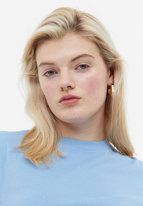H&M - Cotton T-shirt - light blue