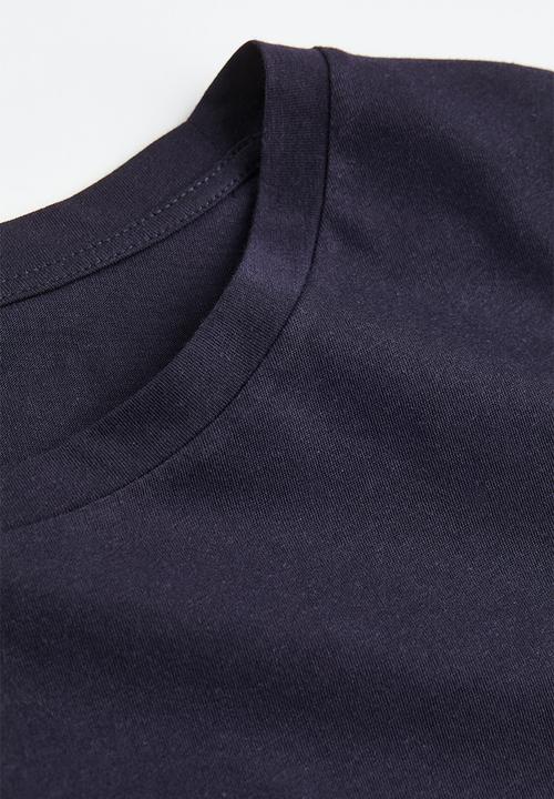 H&M - Cotton T-shirt - navy blue