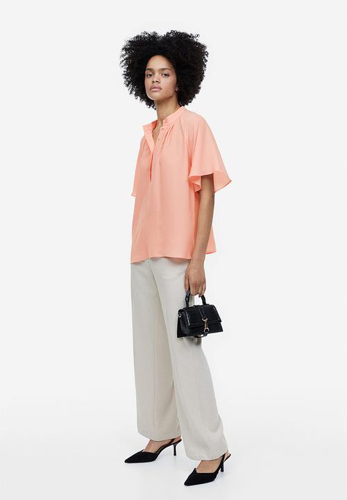 H&M - Chiffon blouse - apricot 