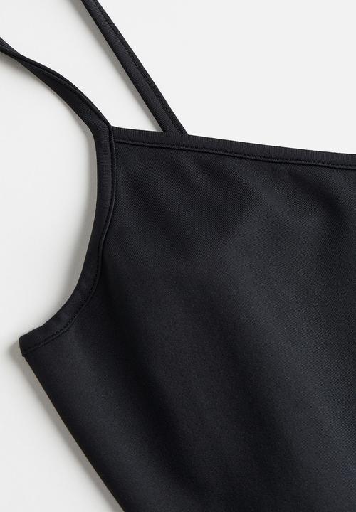 H&M - Strappy microfibre top - black