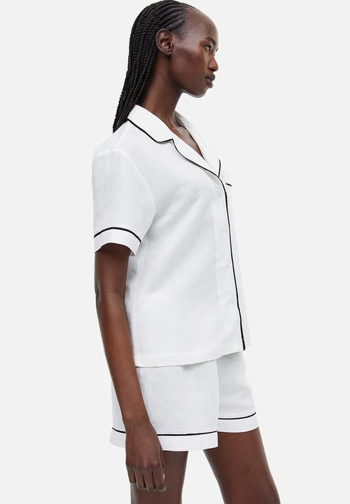 H&M - Linen-blend pyjamas - white