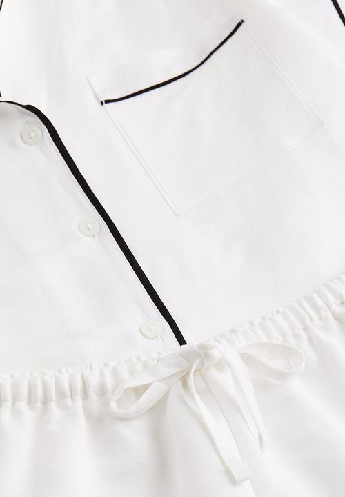 H&M - Linen-blend pyjamas - white