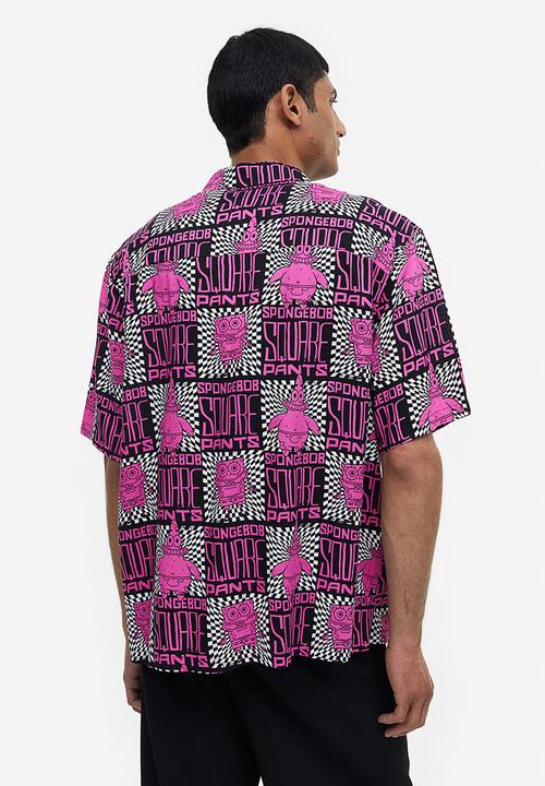 H&M - Relaxed fit patterned resort shirt - multi,pink