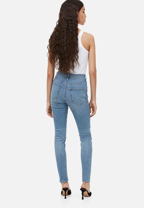 H&M - Ultra high ankle jeggings - light denim blue 