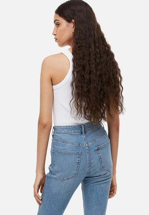 H&M - Ultra high ankle jeggings - light denim blue 