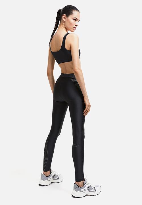 H&M - Drymove™ high shine sports tights - dark grey