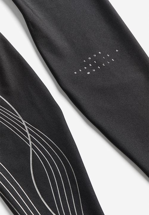H&M - Drymove™ high shine sports tights - dark grey