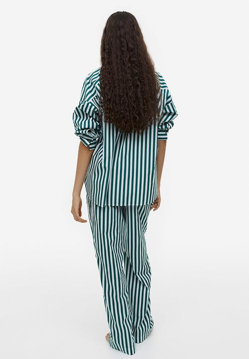 H&M - Cotton trousers - green,multi