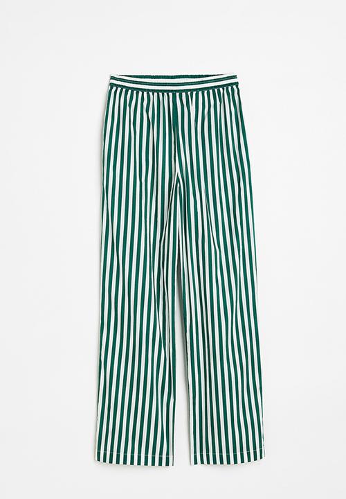 H&M - Cotton trousers - green,multi