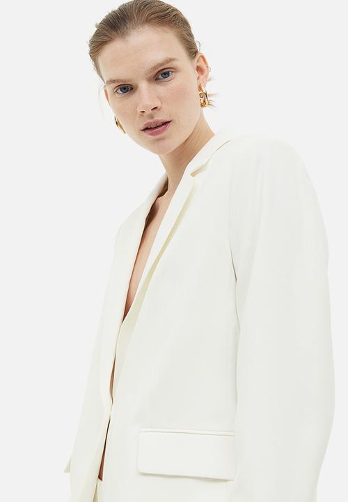 H&M - Single-breasted jacket - white