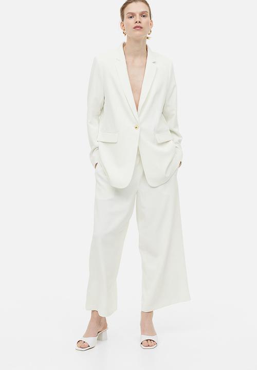 H&M - Single-breasted jacket - white
