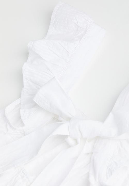 H&M - Seersucker dress - white