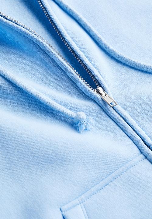 H&M - Short zip-through hoodie - blue