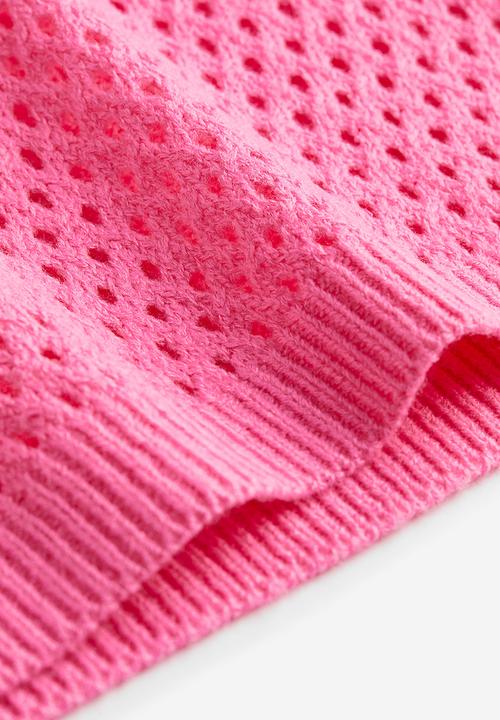 H&M - Hole-knit top - pink
