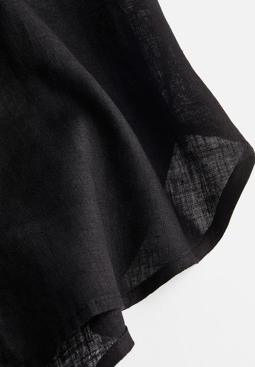 H&M - Linen shirt - black