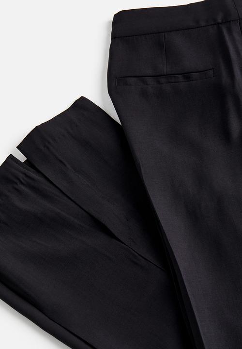 H&M - Slit-hem trousers - black