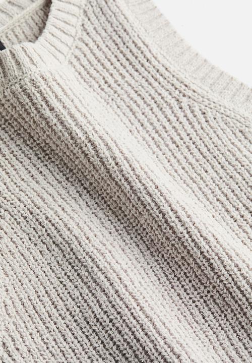 H&M - Rib-knit sweater vest - light greige 