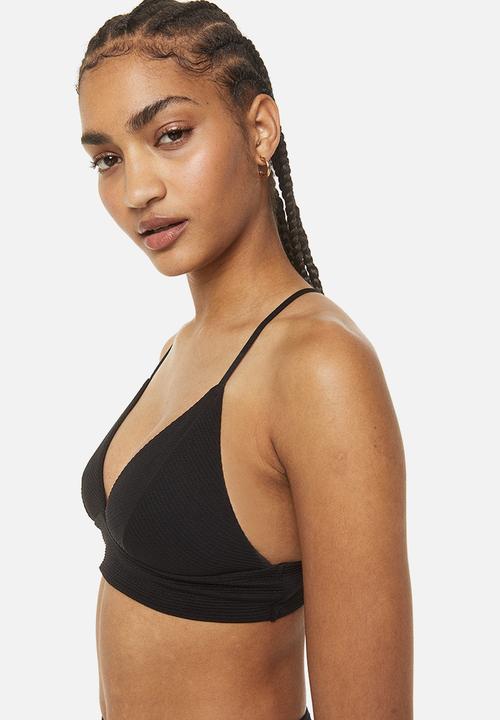 H&M - Padded bikini top - black