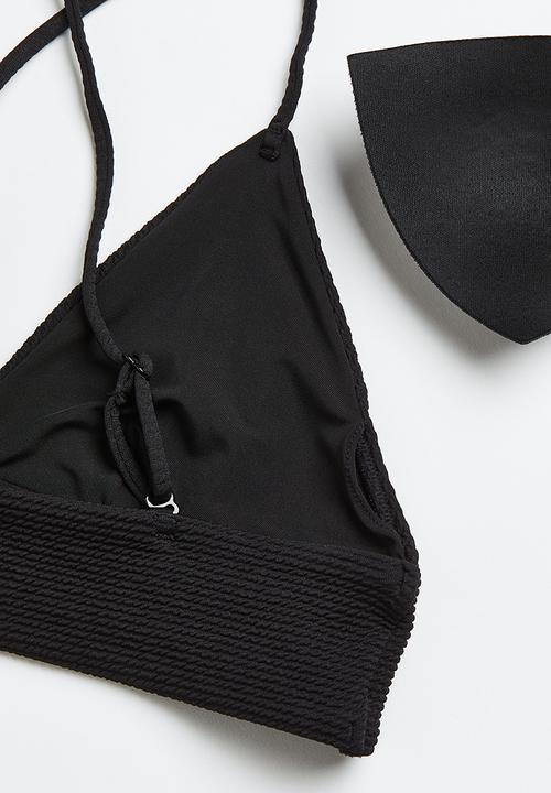 H&M - Padded bikini top - black