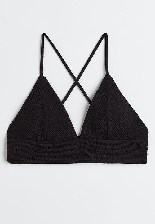 H&M - Padded bikini top - black