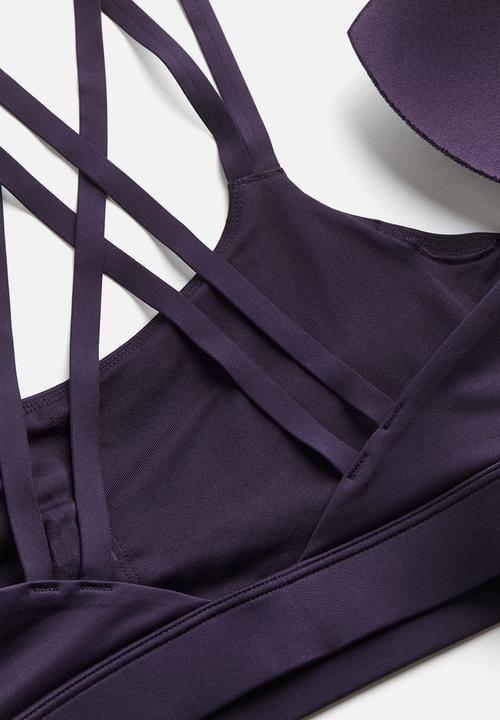 H&M - Softmove™ light support sports bra - purple