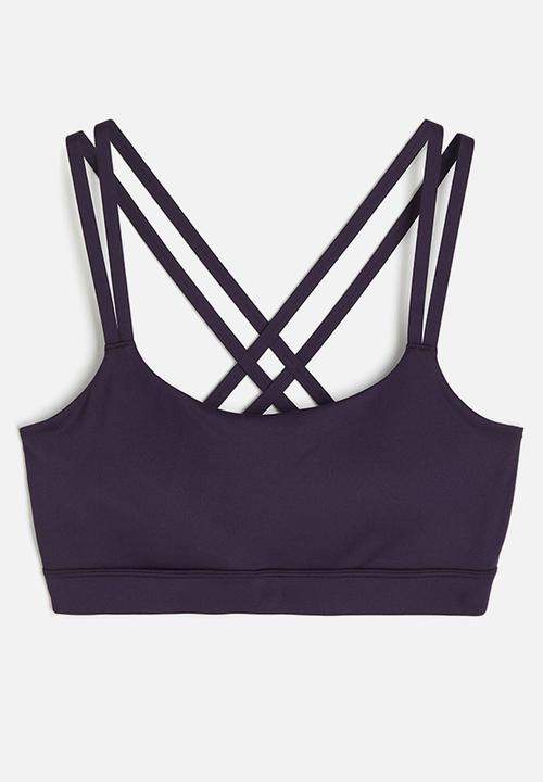 H&M - Softmove™ light support sports bra - purple