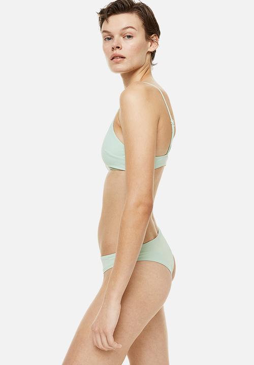 H&M - Padded bikini top - mint green 