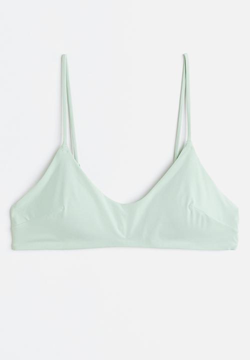 H&M - Padded bikini top - mint green 