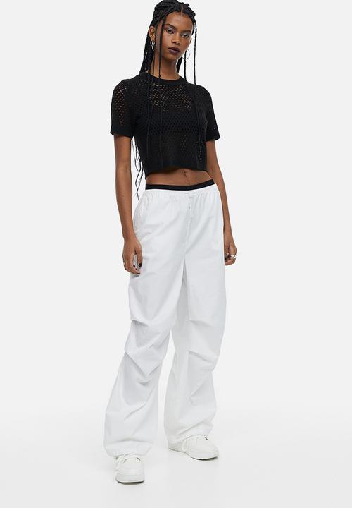H&M - Hole-knit top - black