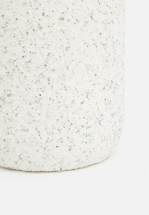 H&S - Textured ceramic candle - brown/absolute tabac