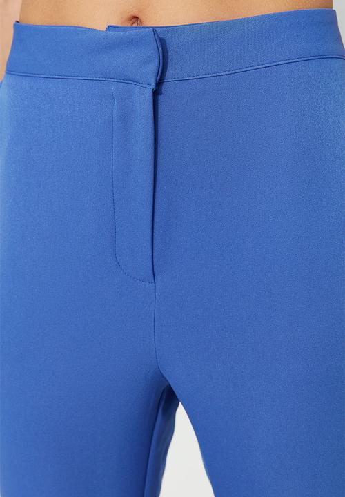 Trendyol - High rise wide leg trousers - blue