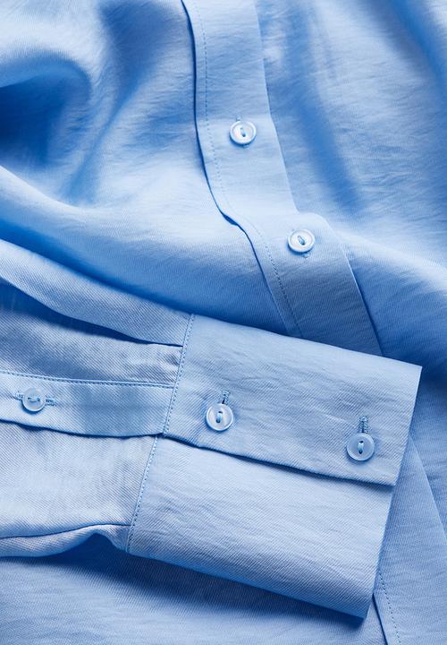 H&M - Relaxed-fit shirt - light blue 