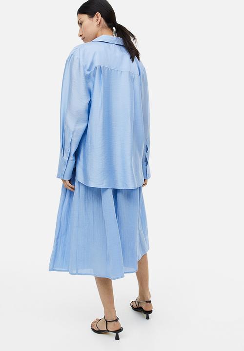 H&M - Relaxed-fit shirt - light blue 