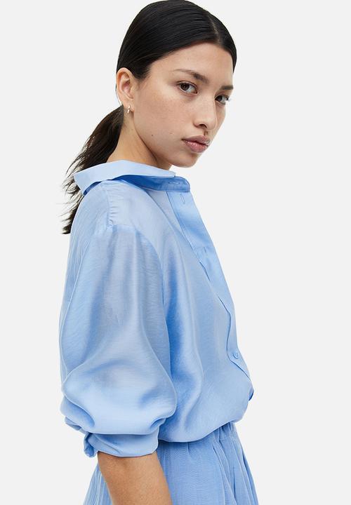 H&M - Relaxed-fit shirt - light blue 